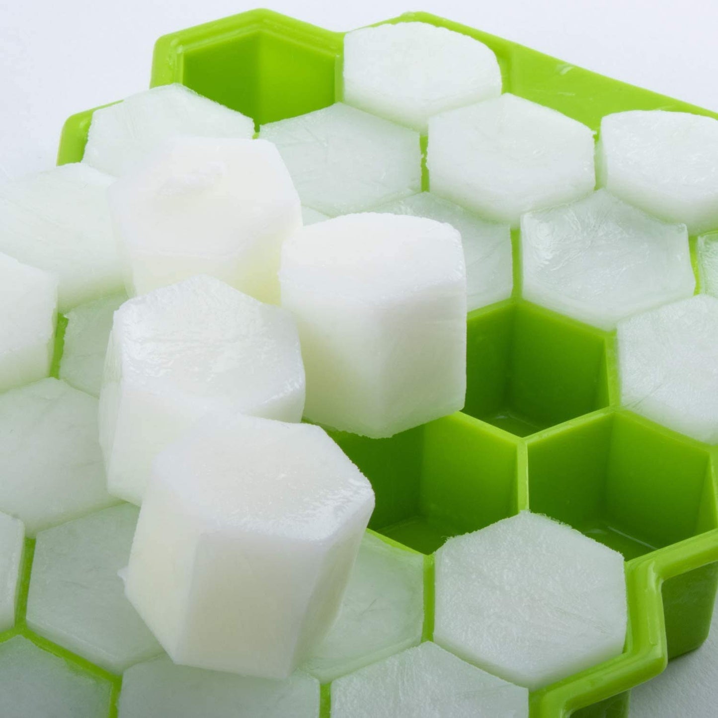 ICE TRAY HONEY SHAPE TRAY Rubber Flexible Silicone Honeycomb Shape. Pack of 2