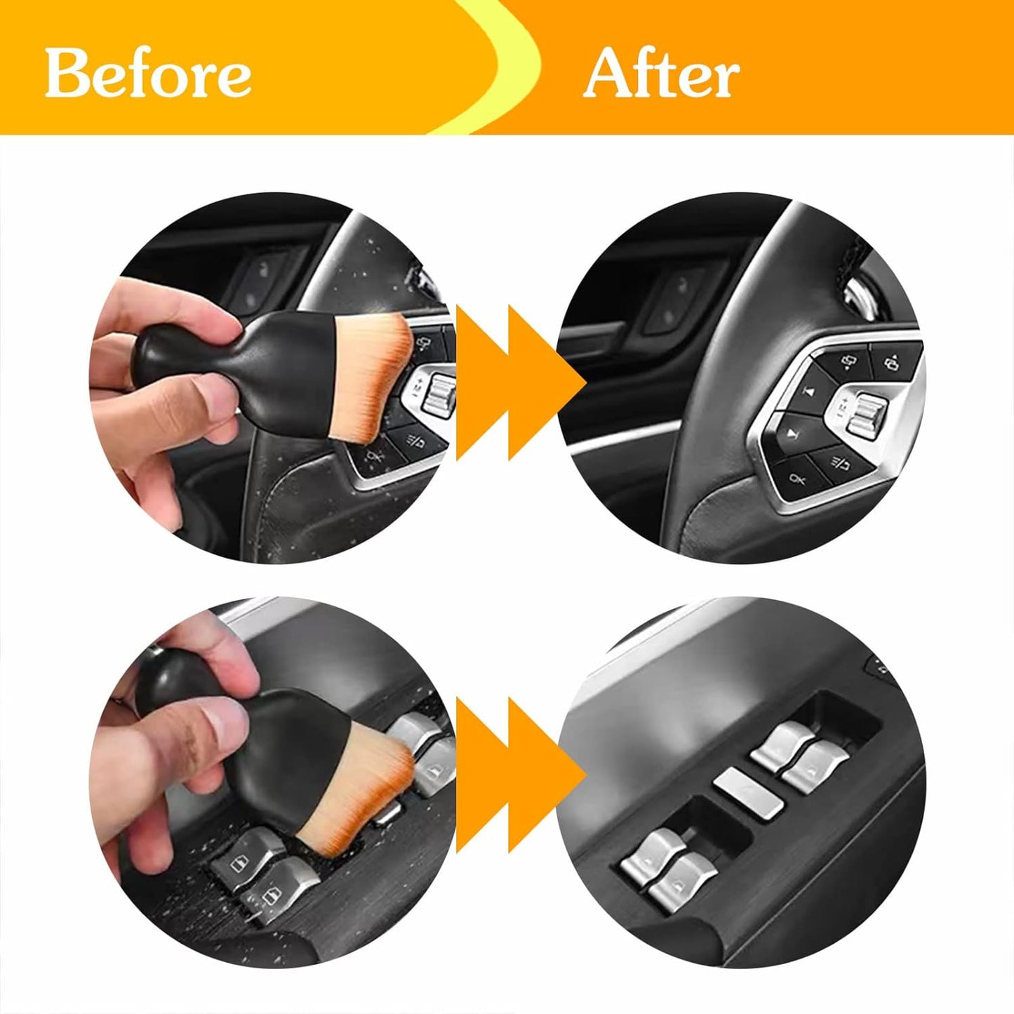 Car Interior Dust Brush, Auto Detailing Brushes