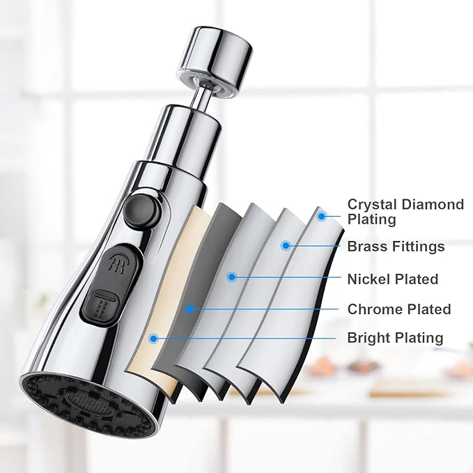 Tap Extender for Kitchen Sink, Flexible Faucet with Tap Extension for Convenient Use