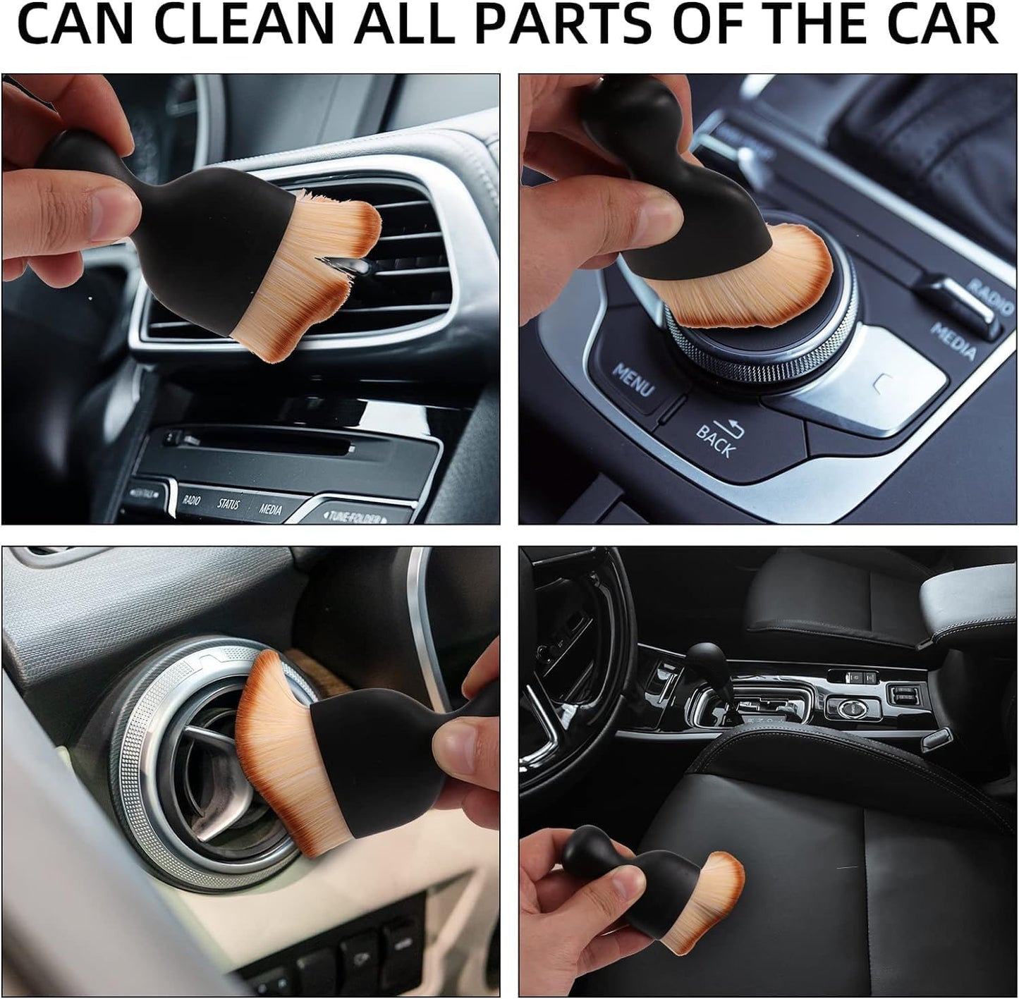 Car Interior Dust Brush, Auto Detailing Brushes