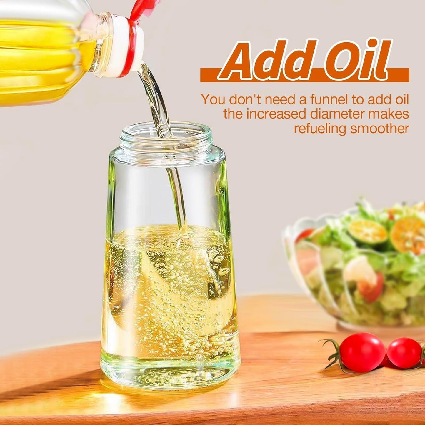 2 in 1 Oil Dispenser | 500ml Oil Bottle with Premium Nozzle