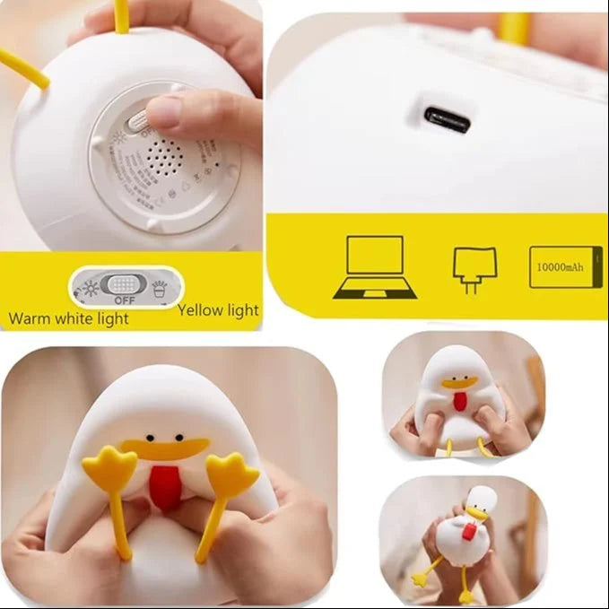 Relax Duck Night Light. 7 Color Night Light