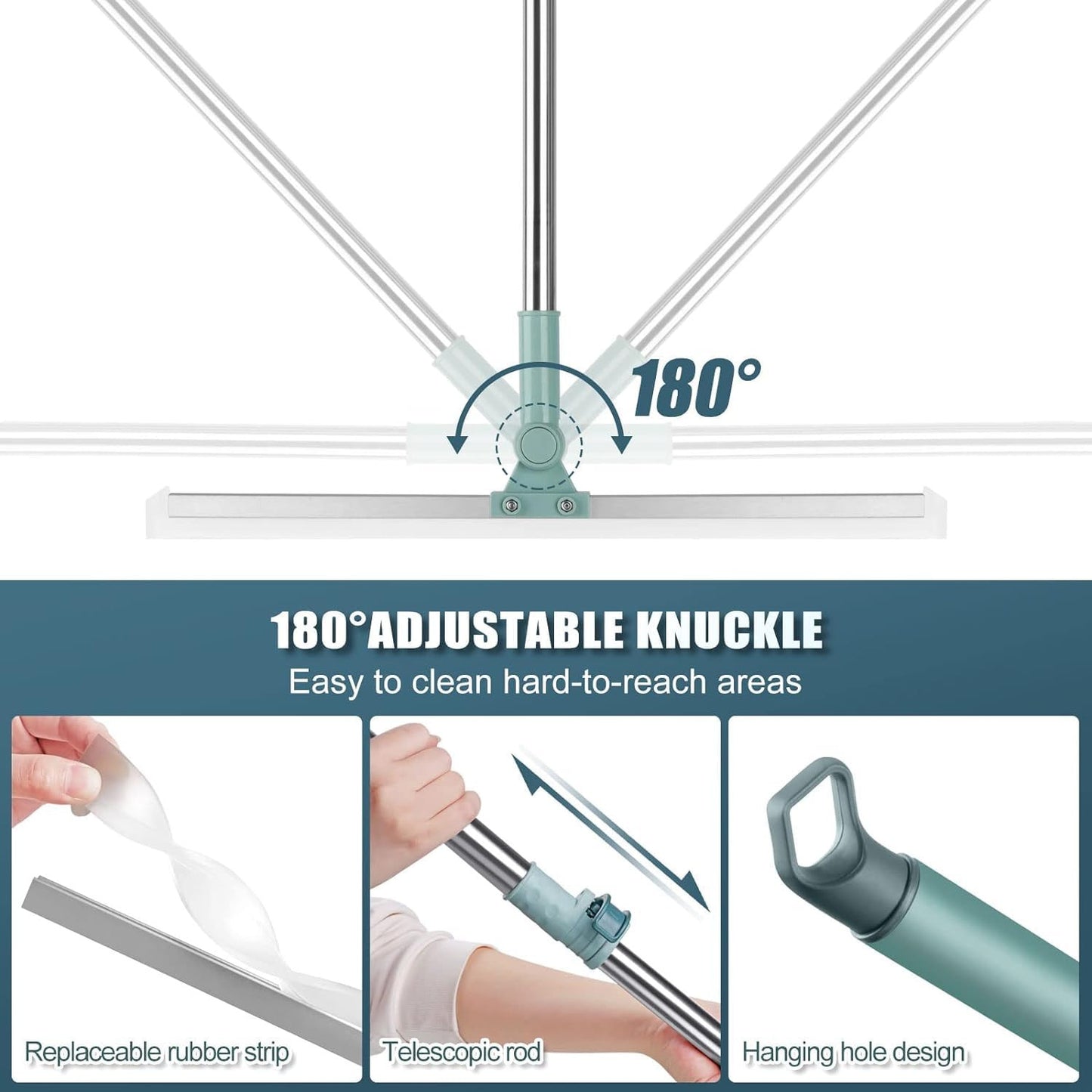 The Home Basket Magic Broom Silicone Wiper