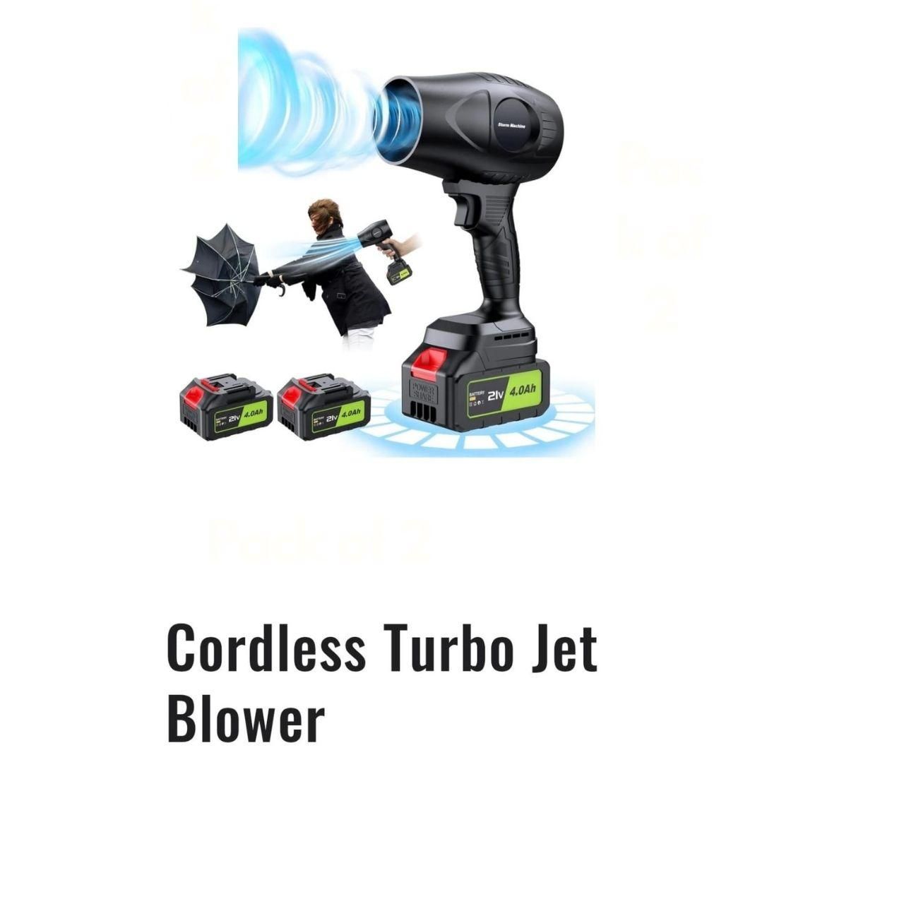 Multipule Use Turbojet Air Fan Cordless Car Dryer Air Blower Handheld High Powered