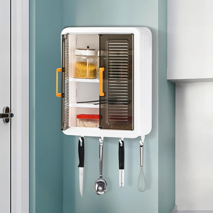 Wall Mounted Bathroom Cabinet Organizer with Doors