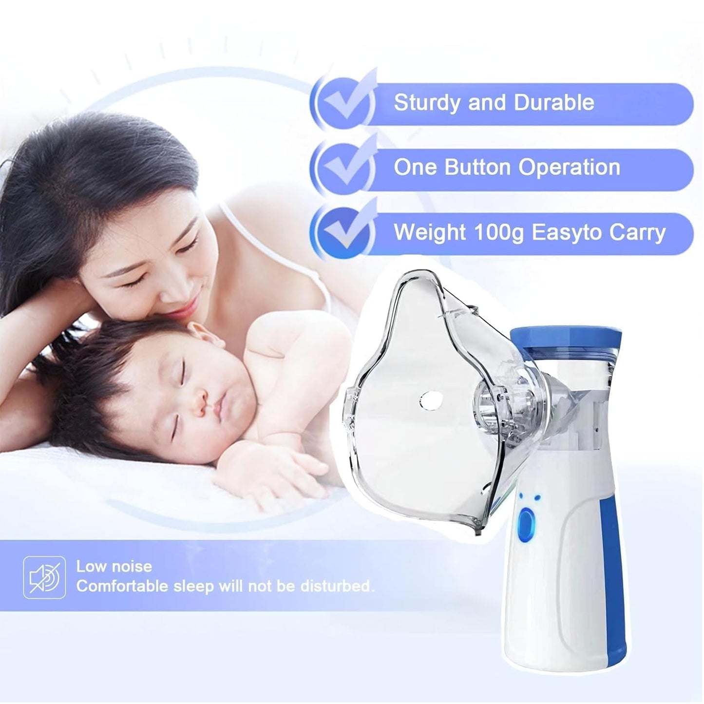 Portable Mesh Nebulizer for Adults and Kids