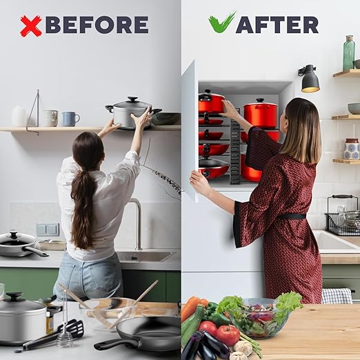 Pots and Pans Organizer Rack