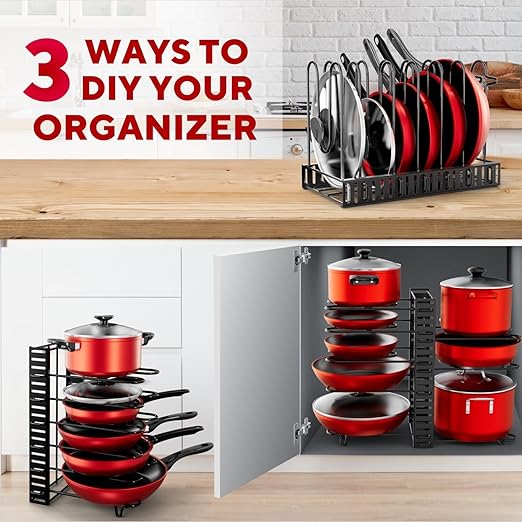Pots and Pans Organizer Rack