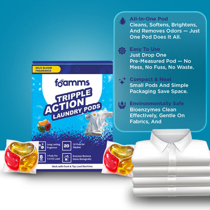 FOAMMS Tripple action Laundry Pods