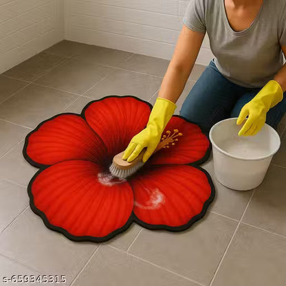 Premium  Flower Floor Mat | Anti-Slip Water Absorbent Rug  | 25×25 Inch