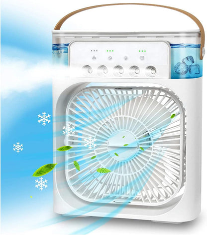 Mini Cooler for Room | Small AC Quiet Personal Air Cooler, USB Powered Mini Desktop Cooling Misting Fan