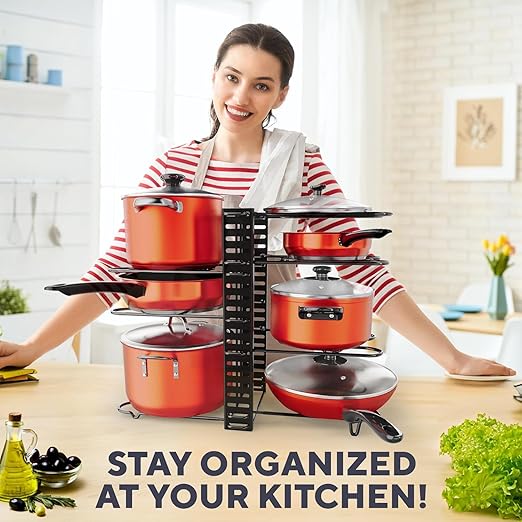 Pots and Pans Organizer Rack
