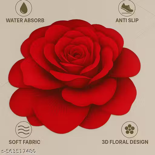 Premium  Flower Floor Mat | Anti-Slip Water Absorbent Rug  | 25×25 Inch