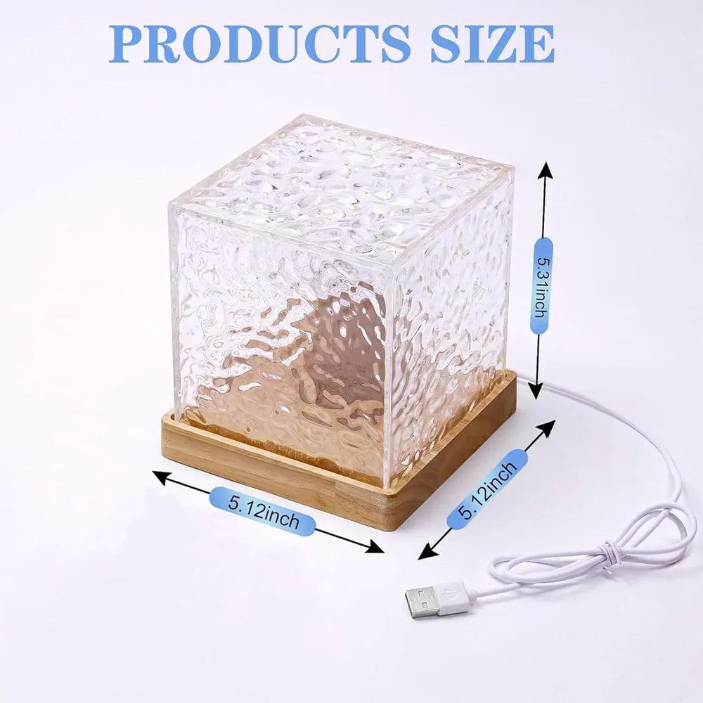Ocean Wave Projector Lamp. 3D Water Wave Effect Romantic LED Night Light. Remote Control
