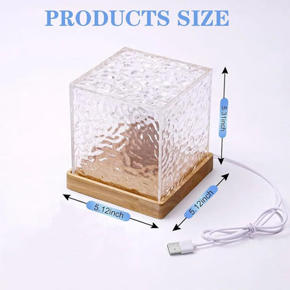 Ocean Wave Projector Lamp. 3D Water Wave Effect Romantic LED Night Light. Remote Control