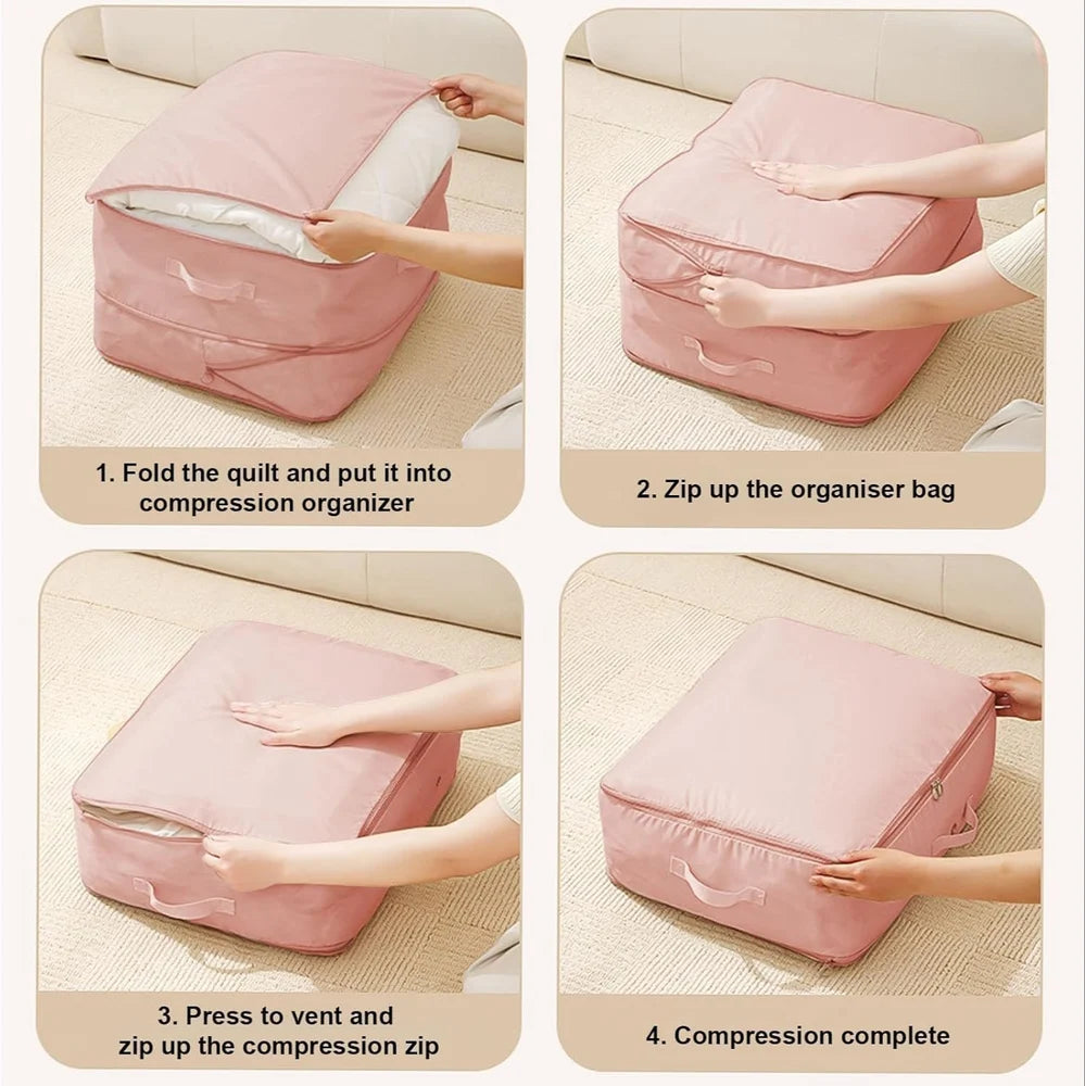 Nylon Mix Colors Ultra Space Saving Self Compression Organizer