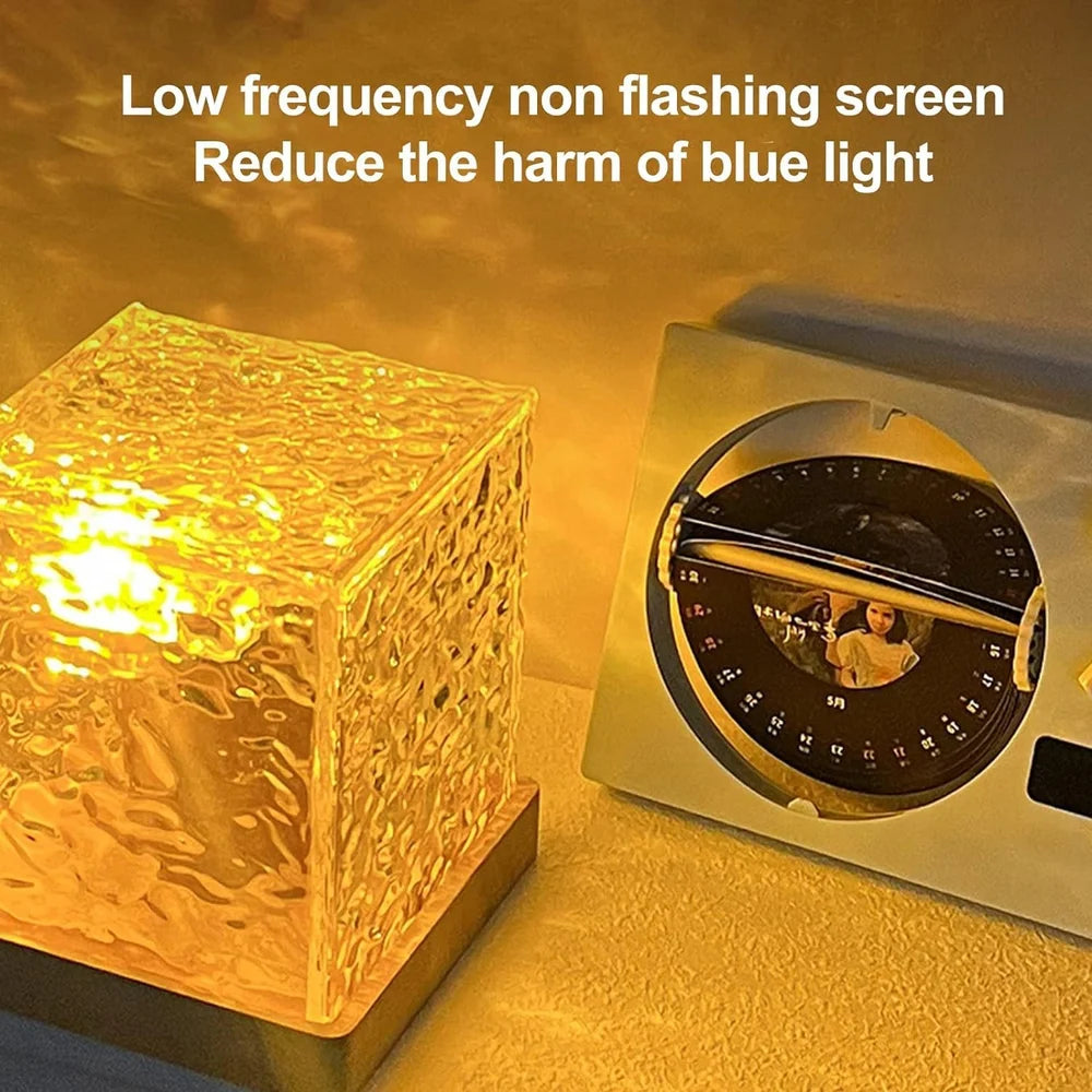 Ocean Wave Projector Lamp. 3D Water Wave Effect Romantic LED Night Light. Remote Control