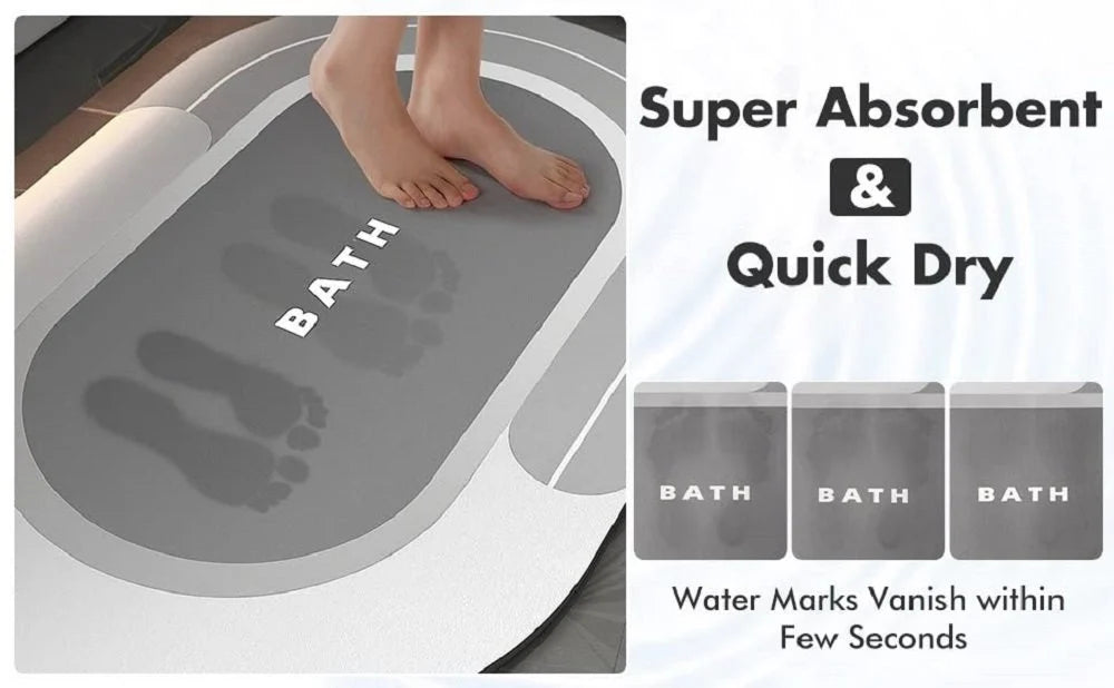 Water Absorbent Bathroom Mat