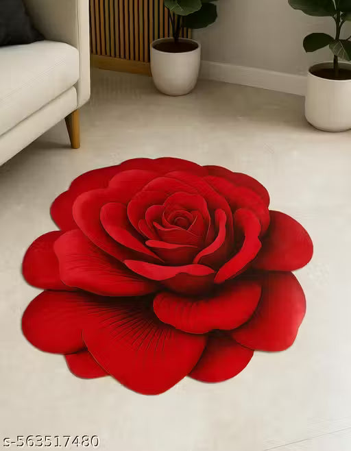 Premium  Flower Floor Mat | Anti-Slip Water Absorbent Rug  | 25×25 Inch